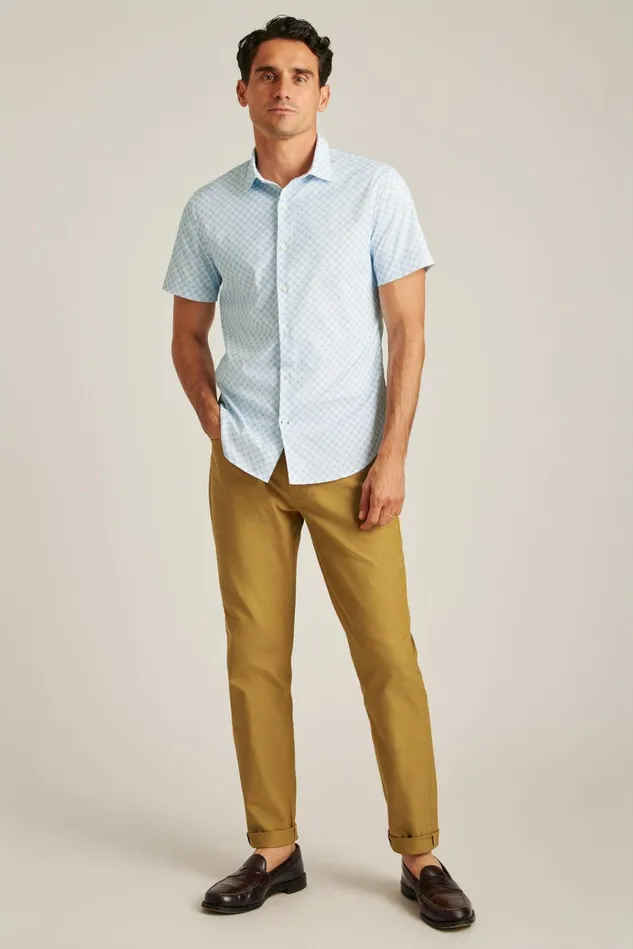 Men Short Sleeve Shirts Bonobos Tech Short Sleeve Shirt Galaxy Blue Sunflower Geo Men Short Sleeve Shirts Bonobos Tech Short Sleeve Shirt Galaxy Blue Sunflower Geo