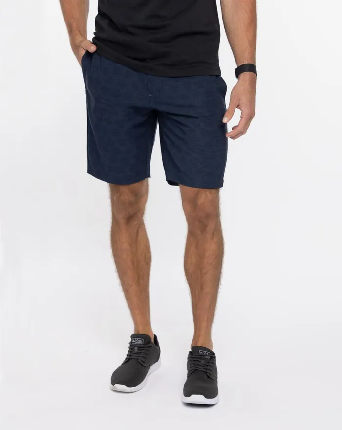 Men Shorts TravisMathew BOAT SNACKS SHORT Heather Blue Nights