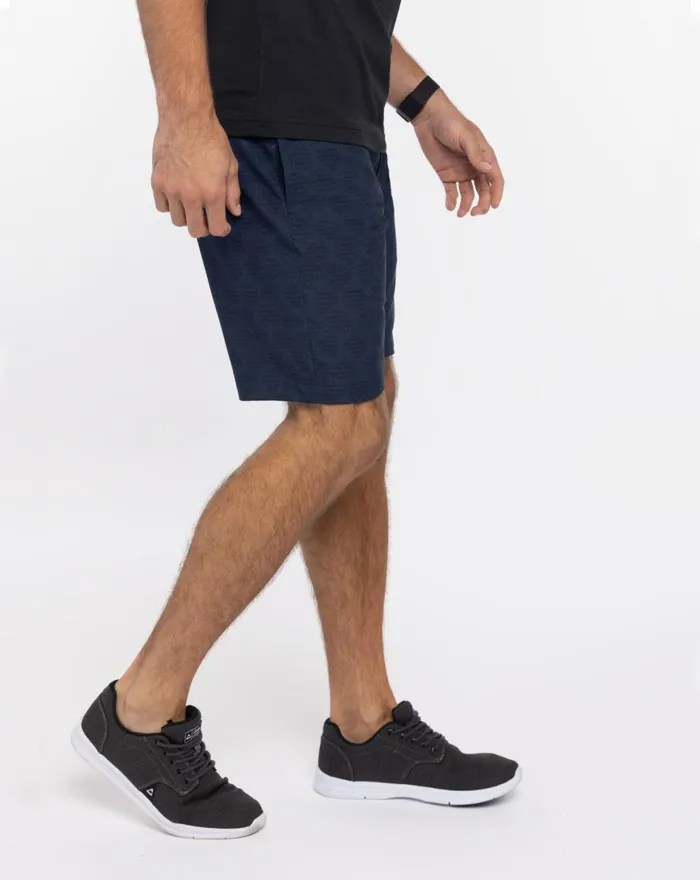 Men Shorts TravisMathew BOAT SNACKS SHORT Heather Blue Nights