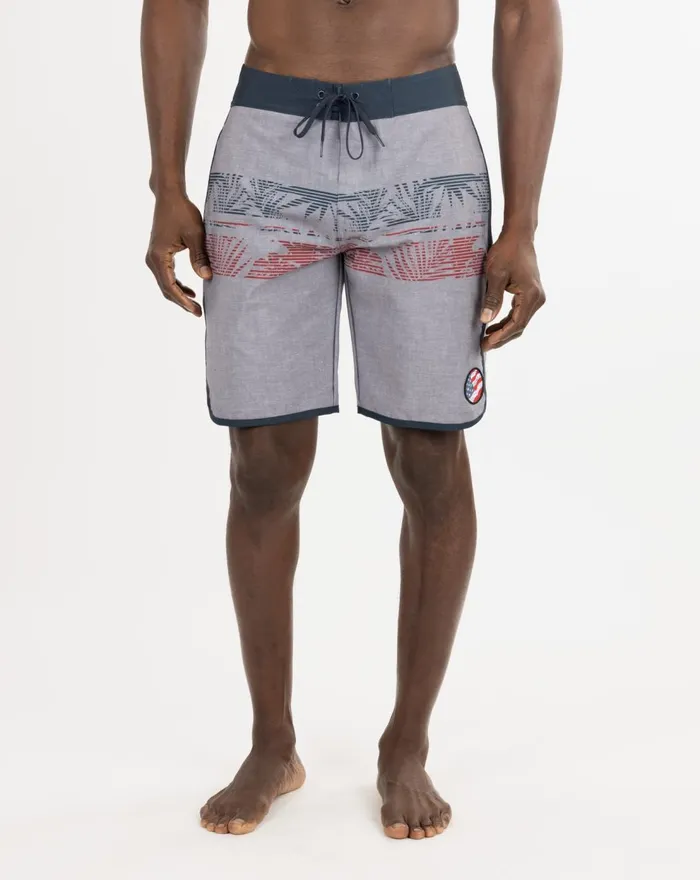Men Shorts TravisMathew CUTTING CORNERS BOARDSHORT Heather Quiet Shade