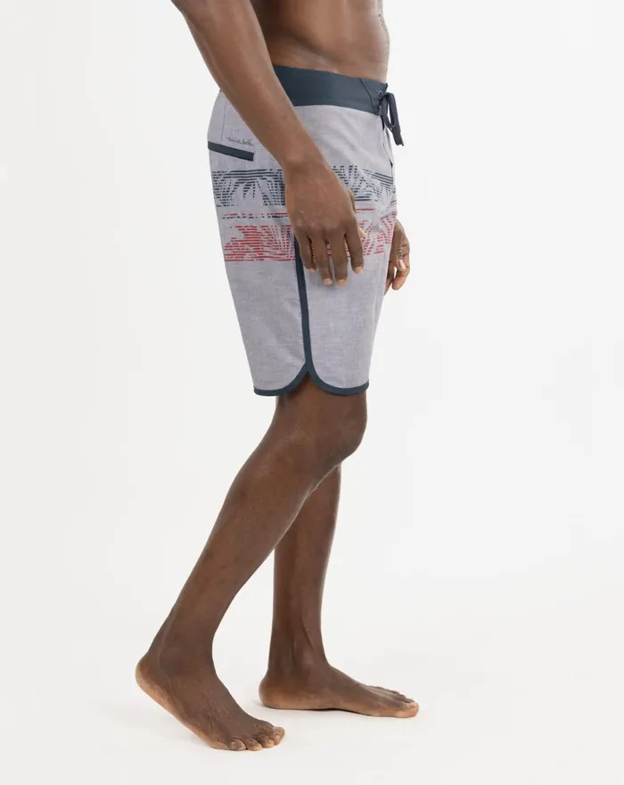 Men Shorts TravisMathew CUTTING CORNERS BOARDSHORT Heather Quiet Shade