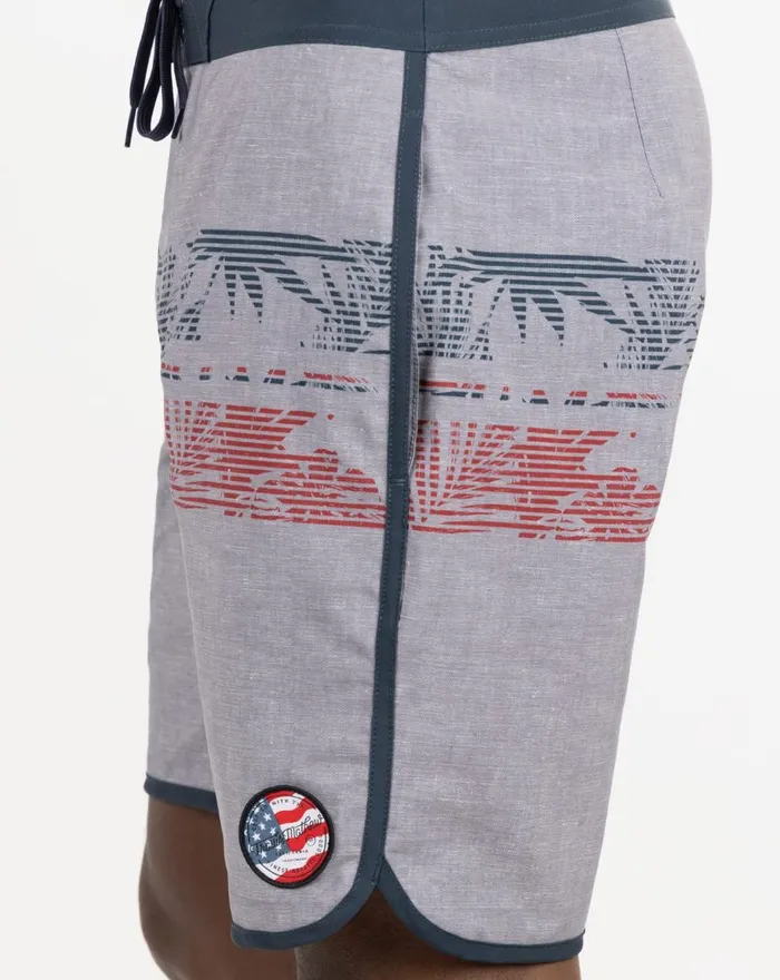 Men Shorts TravisMathew CUTTING CORNERS BOARDSHORT Heather Quiet Shade