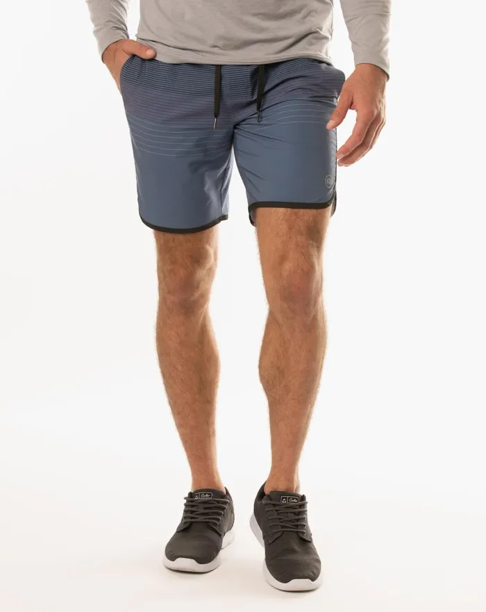 Men Shorts TravisMathew GO TIME ACTIVE SHORT Vintage Indigo
