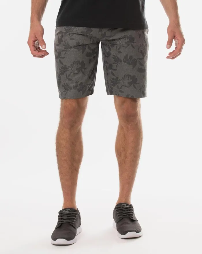 Men Shorts TravisMathew INLET SHORT Heather Grey Pinstripe