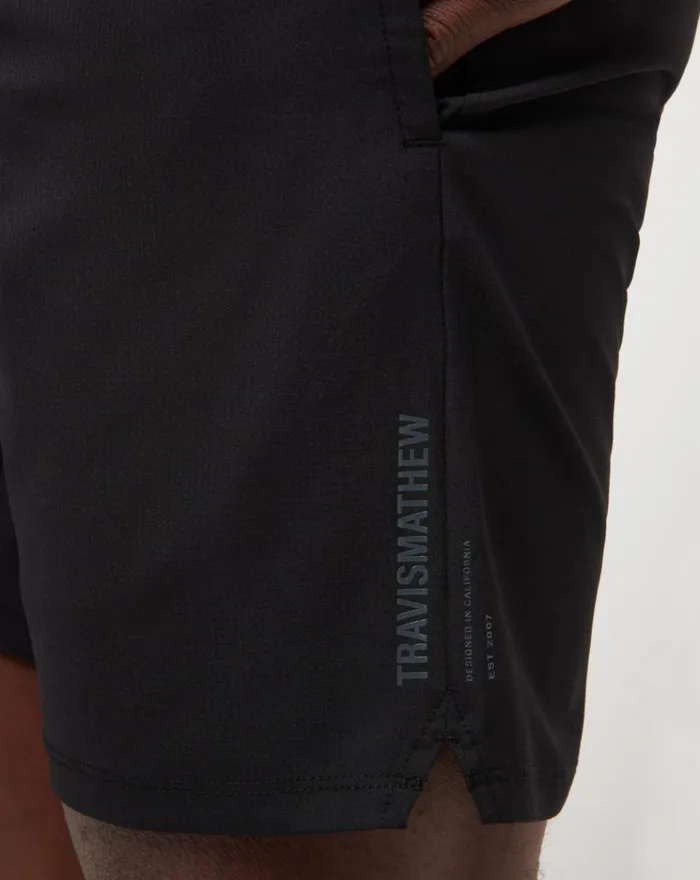 Men Shorts TravisMathew WANDERLUST EWAIST SHORT Black
