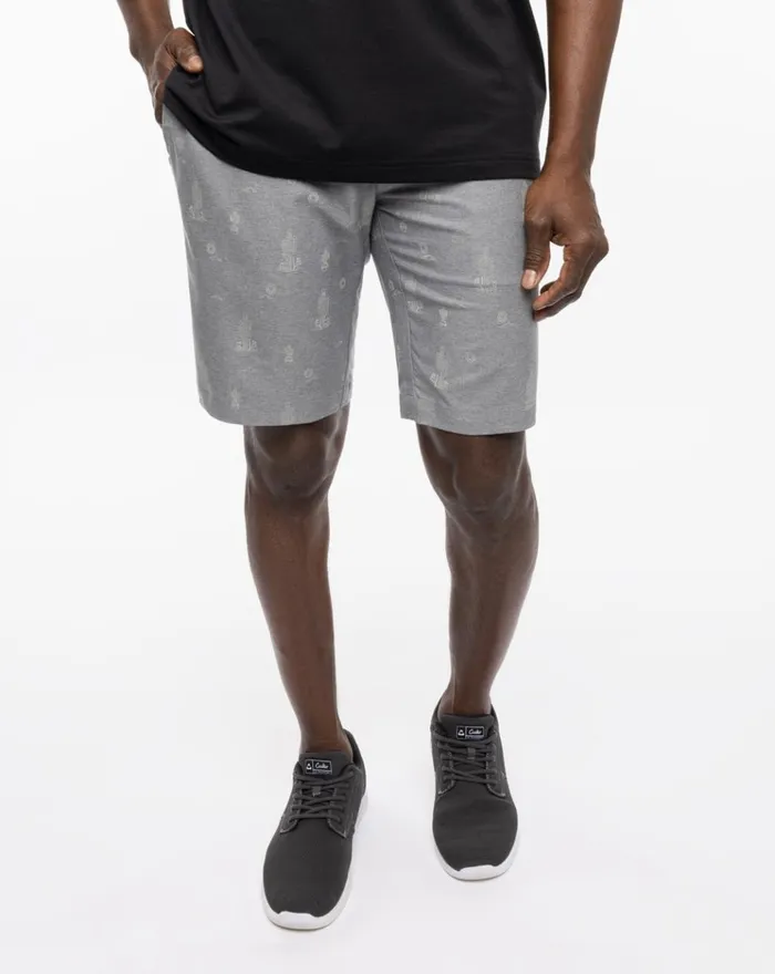 Men Shorts TravisMathew WARMER CLIMATES SHORT Heather Quiet Shade