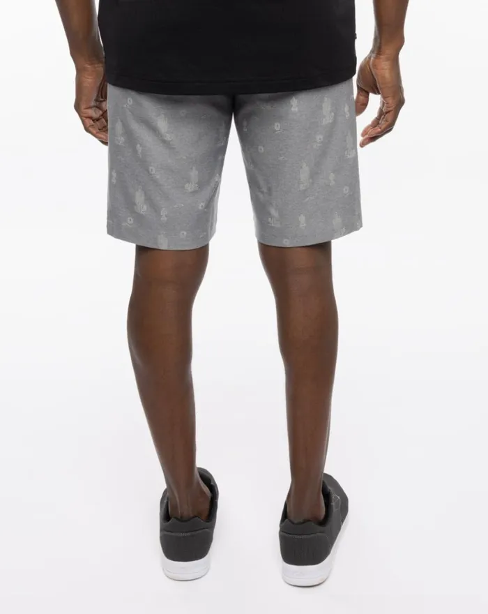 Men Shorts TravisMathew WARMER CLIMATES SHORT Heather Quiet Shade
