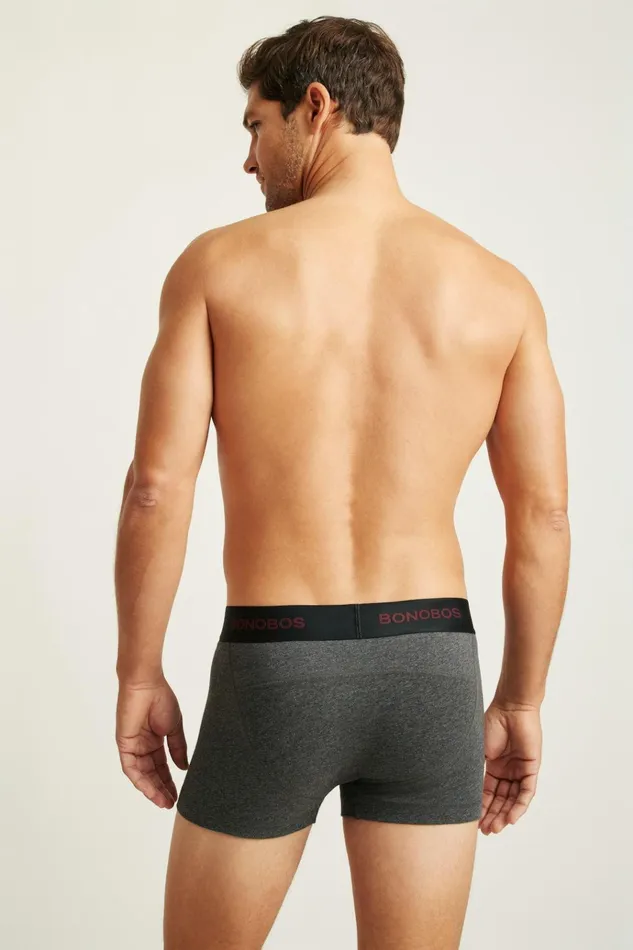 Men Socks and Underwear Bonobos Supersoft Underwear Charcoal Heather