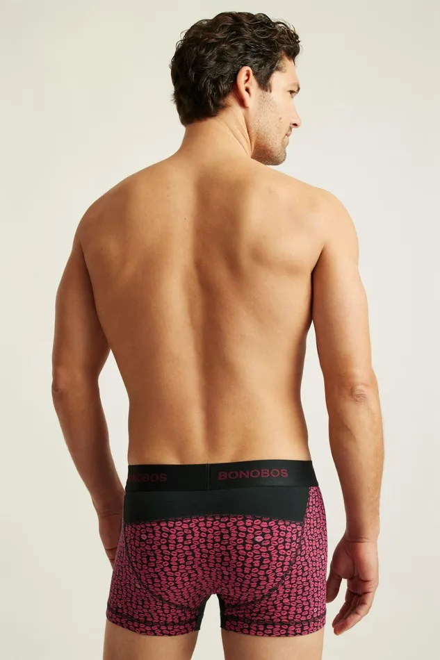 Men Socks and Underwear Bonobos Supersoft Underwear Pink Smooches