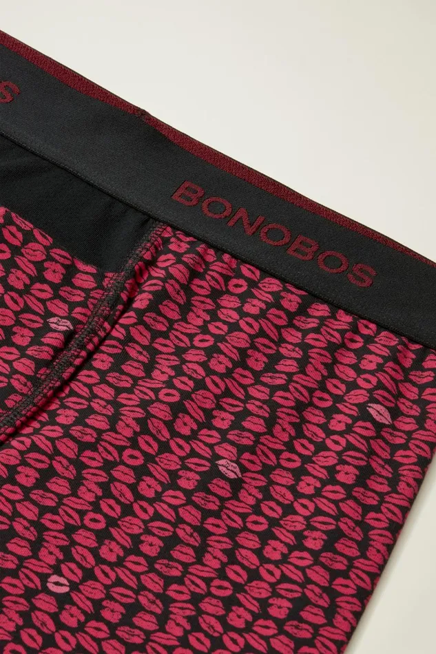 Men Socks and Underwear Bonobos Supersoft Underwear Pink Smooches