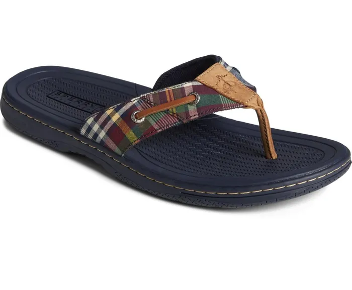 Men Sperry X Brooks Brothers Baitfish Flip Flop Plaid Sperry Sandals Men Sperry X Brooks Brothers Baitfish Flip Flop Plaid Sperry Sandals