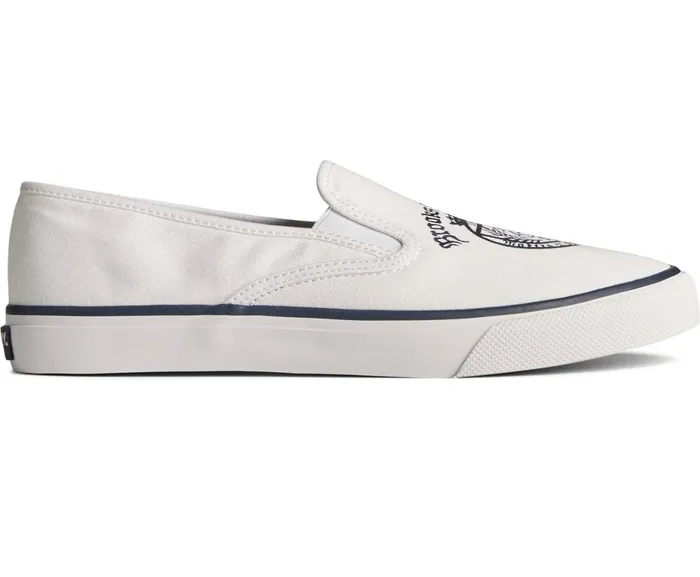 Men Sperry X Brooks Brothers Slip On Sneaker White Sperry Sneakers