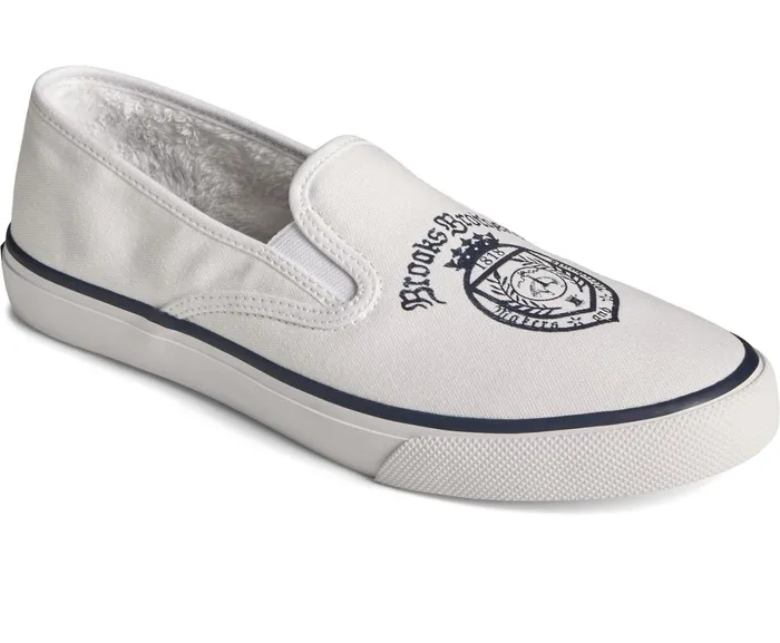 Men Sperry X Brooks Brothers Slip On Sneaker White Sperry Sneakers Men Sperry X Brooks Brothers Slip On Sneaker White Sperry Sneakers