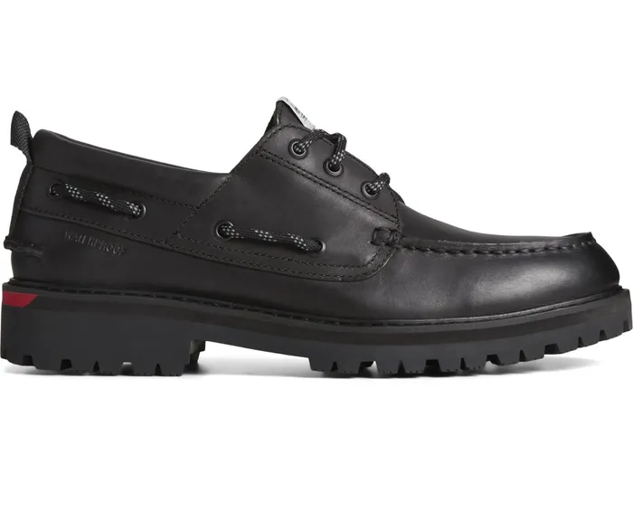 Men Sperry X Herschel Authentic Original Lug 3Eye Black Sperry Boat Shoes