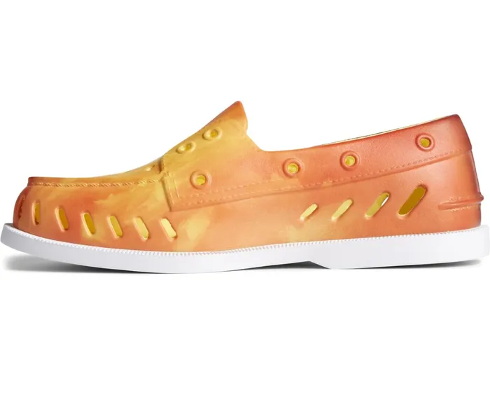 Men Sperry X JAWS Authentic Original Float Boat Shoe Orange Multi Sperry Sandals