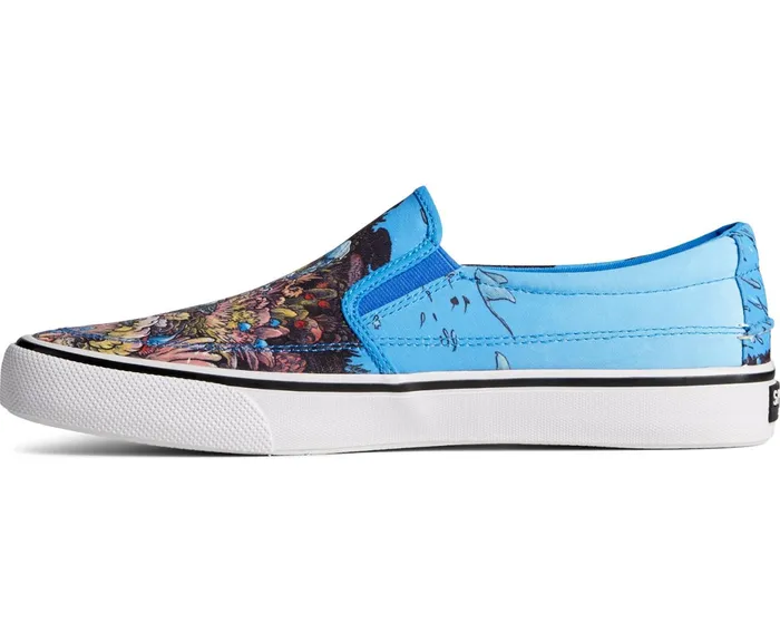 Men Sperry X Kerby Striper II Utopia Slip On Sneaker Blue Multi Sperry Sneakers