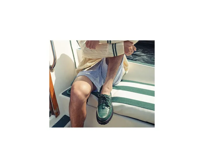 Men Sperry X Malbon Authentic Original 3Eye Croc Boat Shoe Green Sperry Boat Shoes Men Sperry X Malbon Authentic Original 3Eye Croc Boat Shoe Green Sperry Boat Shoes