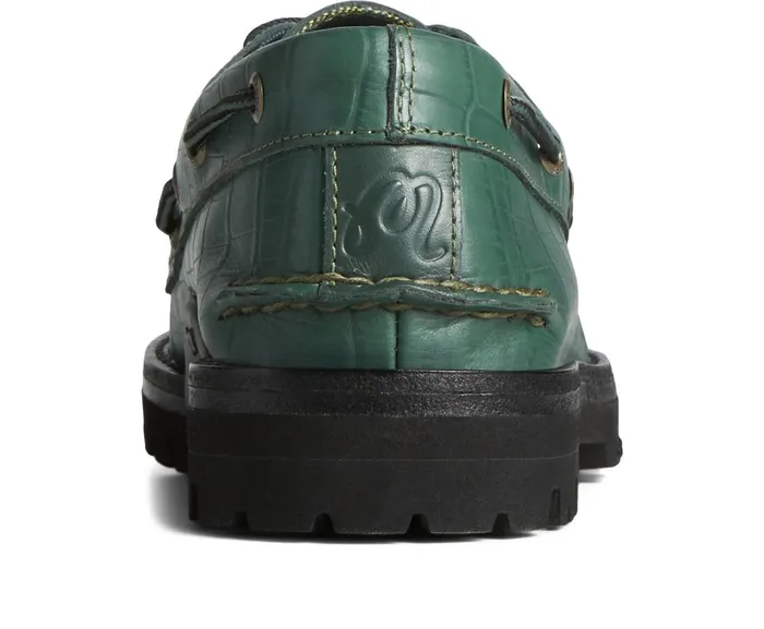 Men Sperry X Malbon Authentic Original 3Eye Croc Boat Shoe Green Sperry Boat Shoes Men Sperry X Malbon Authentic Original 3Eye Croc Boat Shoe Green Sperry Boat Shoes