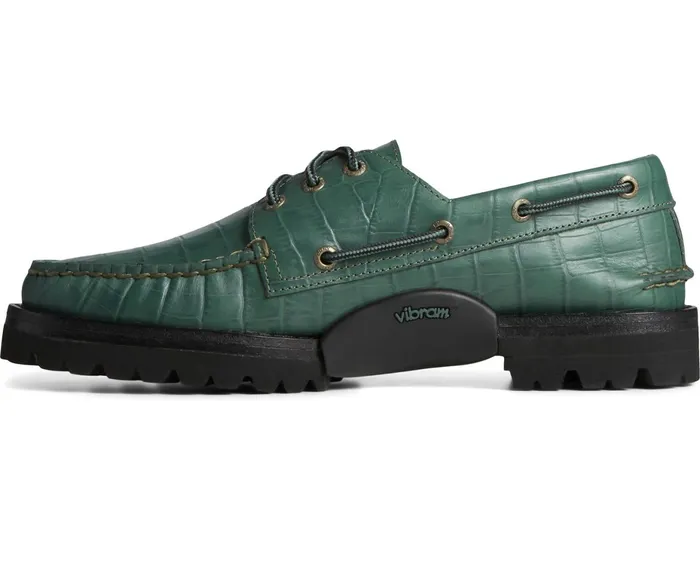 Men Sperry X Malbon Authentic Original 3Eye Croc Boat Shoe Green Sperry Boat Shoes Men Sperry X Malbon Authentic Original 3Eye Croc Boat Shoe Green Sperry Boat Shoes