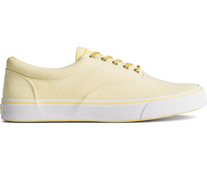 Men Striper II CVO Washed Twill Sneaker Yellow Sperry Sneakers