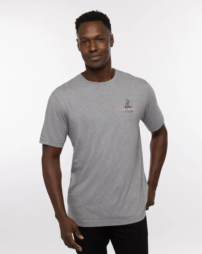 Men Tees TravisMathew BELL ROCK TEE Heather Grey