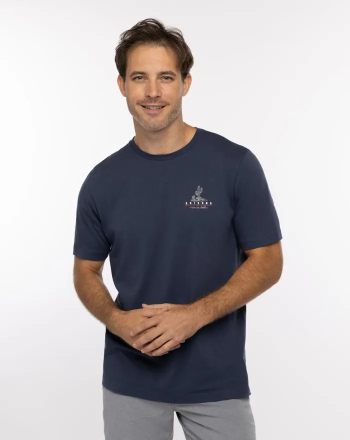 Men Tees TravisMathew BELL ROCK TEE Mood Indigo