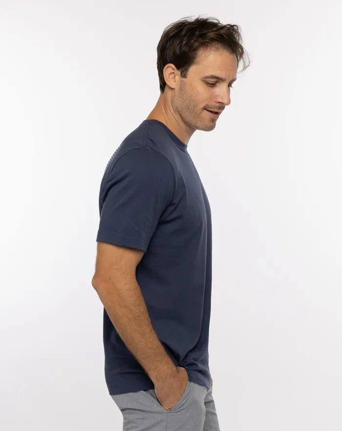 Men Tees TravisMathew BELL ROCK TEE Mood Indigo
