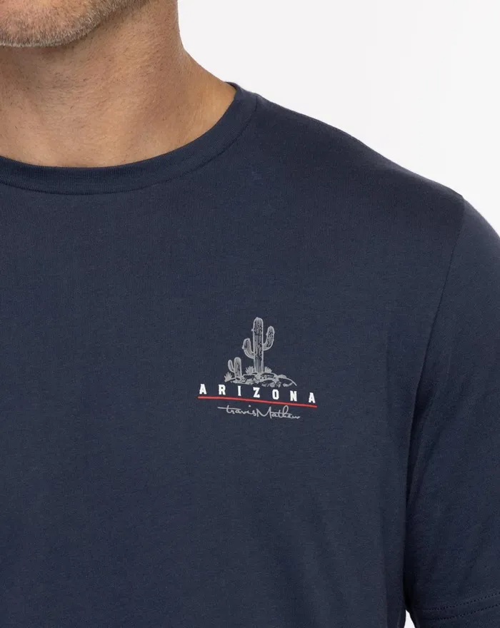 Men Tees TravisMathew BELL ROCK TEE Mood Indigo