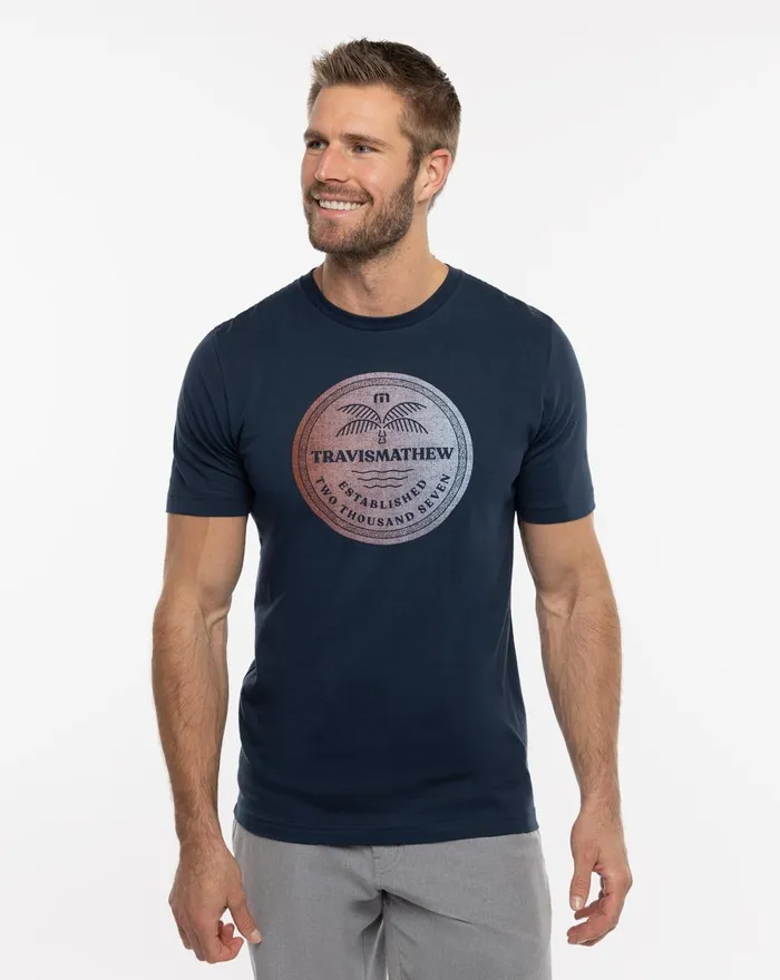 Men Tees TravisMathew CLIMATE ZONE TEE Total Eclipse
