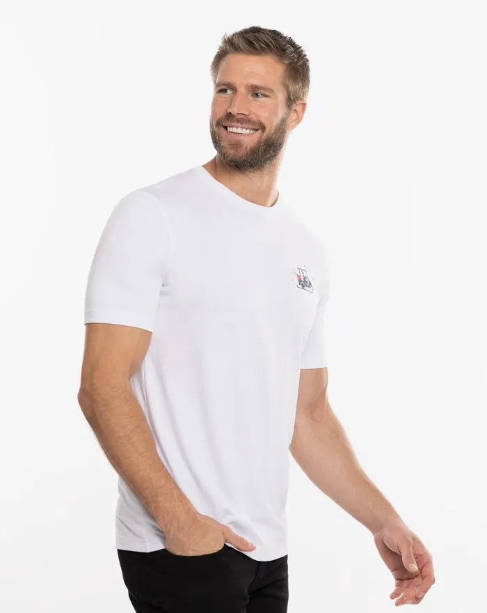 Men Tees TravisMathew DANISHER TEE White