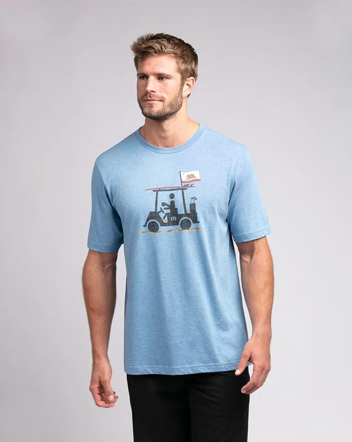 Men Tees TravisMathew EUREKA TEE Heather Blue