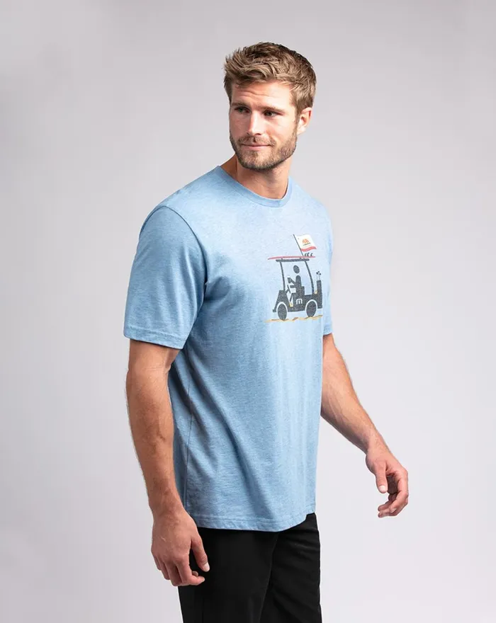 Men Tees TravisMathew EUREKA TEE Heather Blue