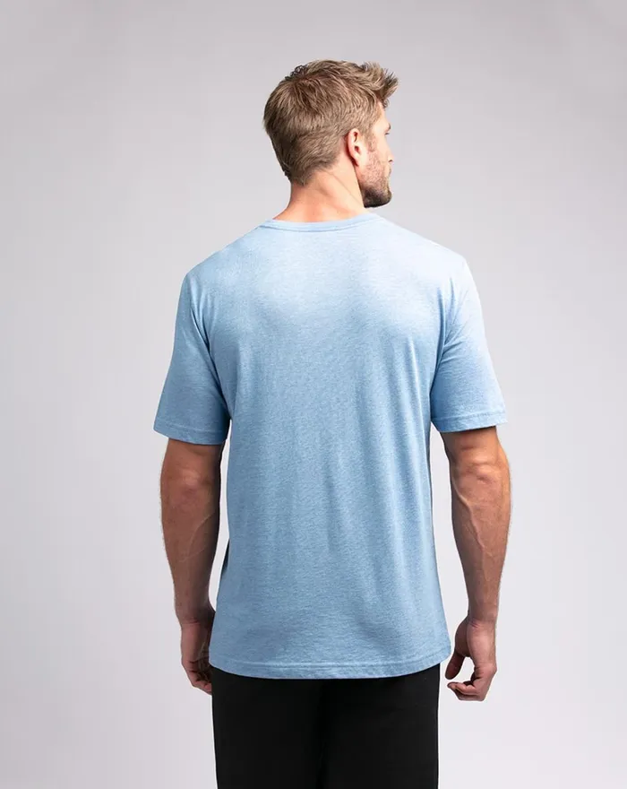 Men Tees TravisMathew EUREKA TEE Heather Blue