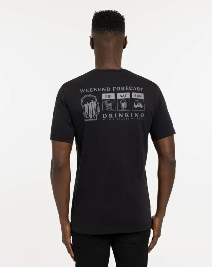 Men Tees TravisMathew FALLTEE TEE Black Men Tees TravisMathew FALLTEE TEE Black