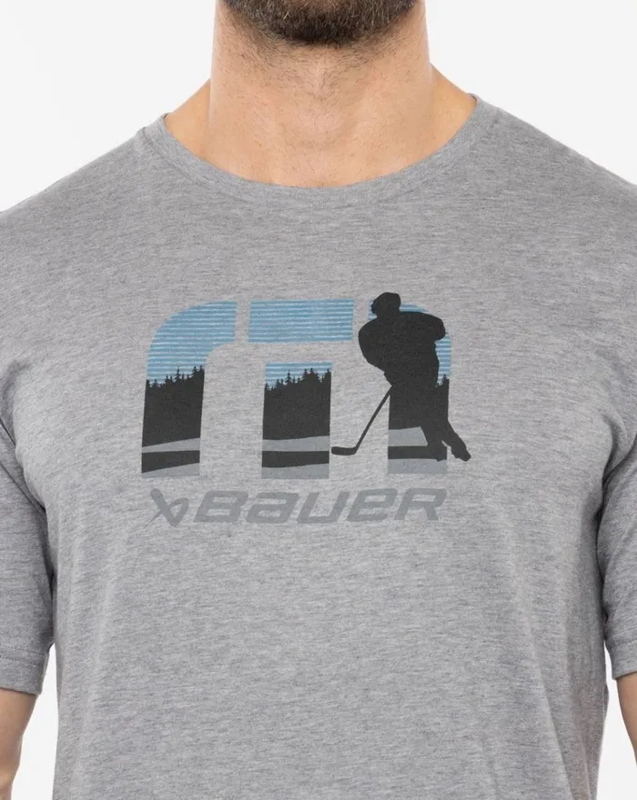 Men Tees TravisMathew GOING FOR A RIP TEE Heather Grey