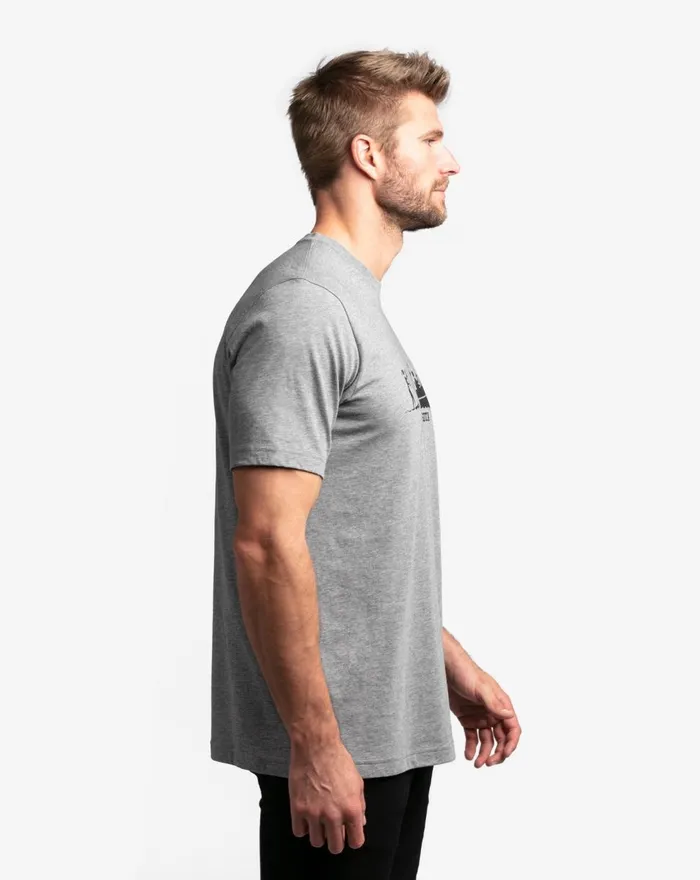 Men Tees TravisMathew JUICY LUCY TEE Heather Grey
