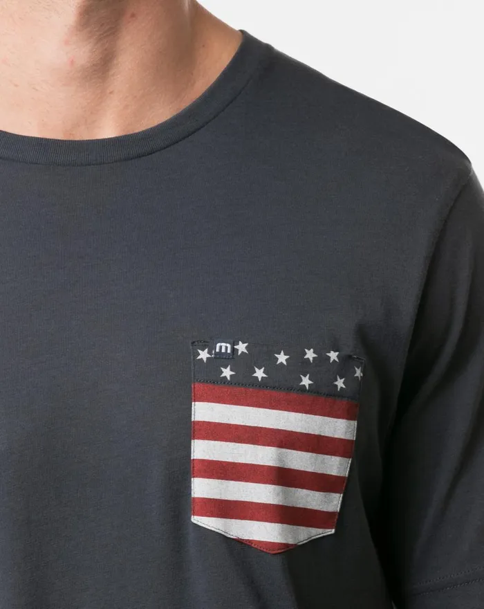 Men Tees TravisMathew PARTY ON TEE Blue Nights