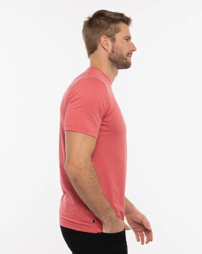 Men Tees TravisMathew POTHOLDER CREW TEE Heather Americana