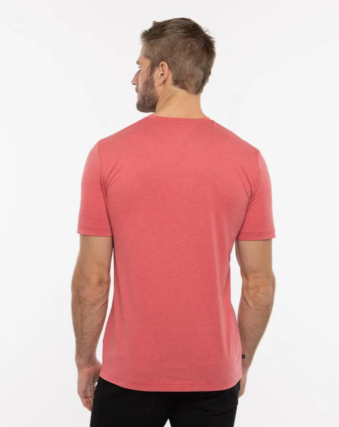 Men Tees TravisMathew POTHOLDER CREW TEE Heather Americana