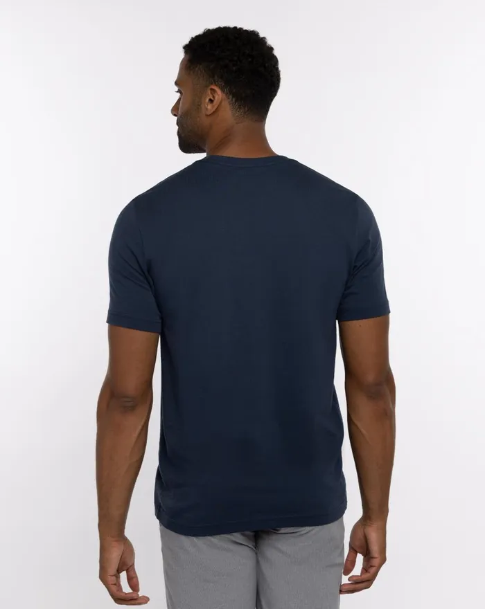 Men Tees TravisMathew RACE YOU TEE Dress Blues Men Tees TravisMathew RACE YOU TEE Dress Blues