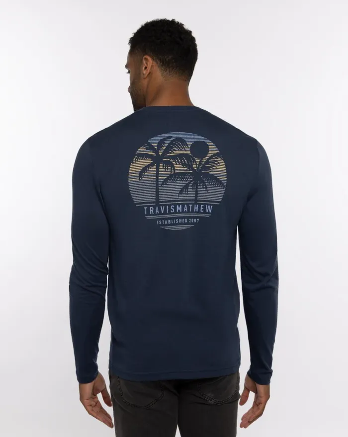 Men Tees TravisMathew ROSARITO TEE Dress Blues Men Tees TravisMathew ROSARITO TEE Dress Blues