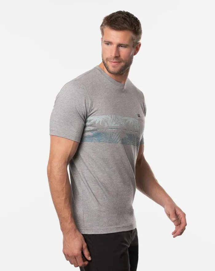 Men Tees TravisMathew SECLUDED SPOT TEE Heather Grey