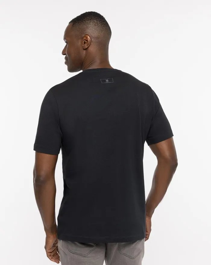 Men Tees TravisMathew ST ANDREWS TEES AND TARTANS TEE Black