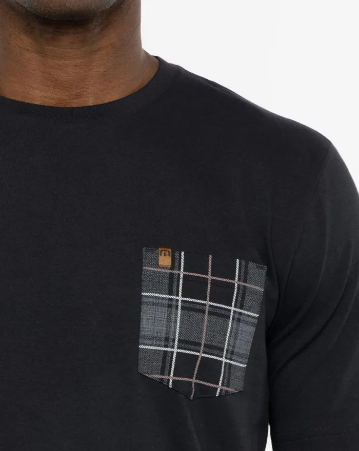 Men Tees TravisMathew ST ANDREWS TEES AND TARTANS TEE Black