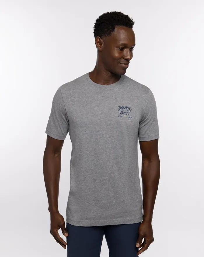 Men Tees TravisMathew TACO BOUT IT TEE Heather Grey