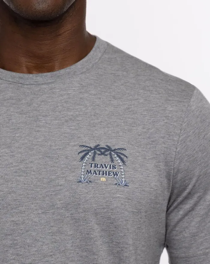 Men Tees TravisMathew TACO BOUT IT TEE Heather Grey Men Tees TravisMathew TACO BOUT IT TEE Heather Grey