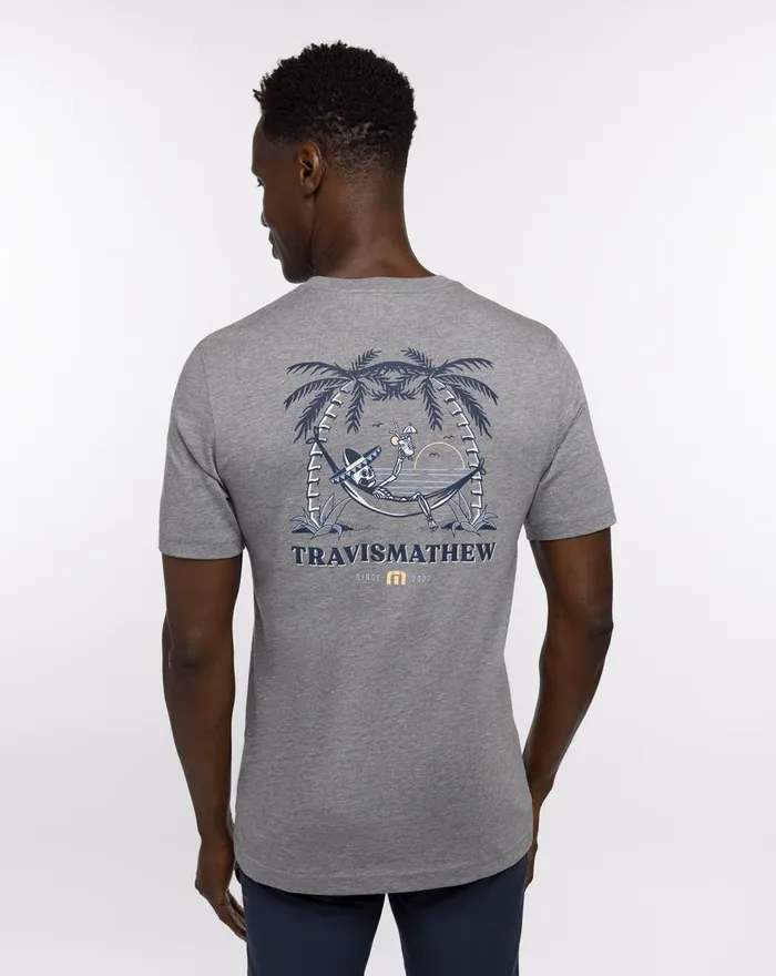 Men Tees TravisMathew TACO BOUT IT TEE Heather Grey Men Tees TravisMathew TACO BOUT IT TEE Heather Grey