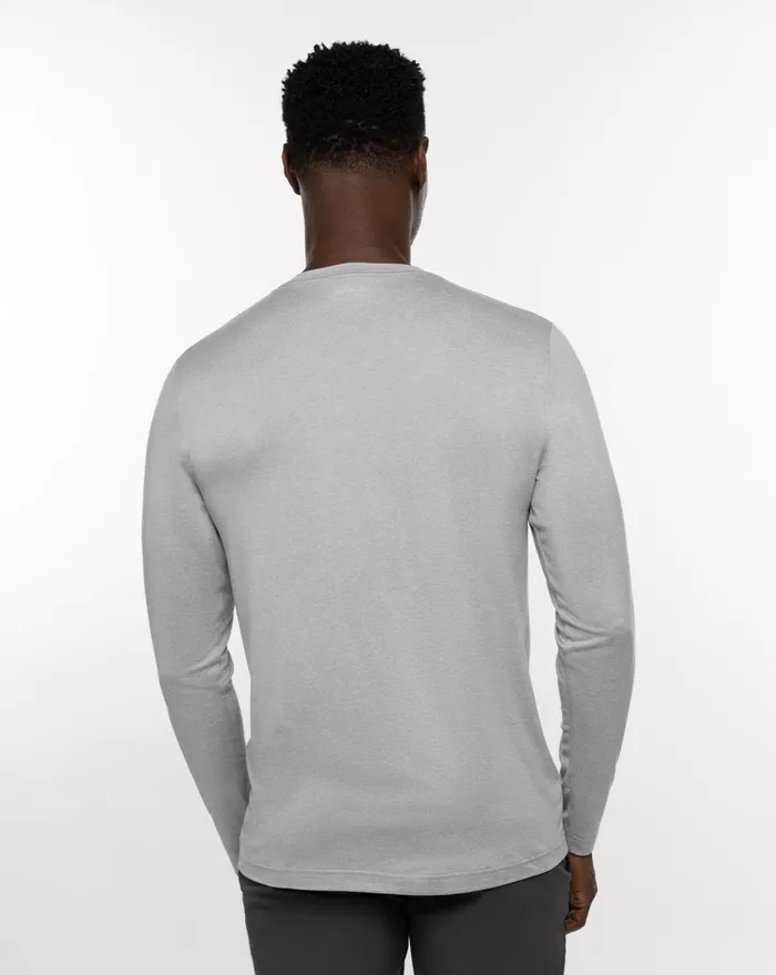Men Tees TravisMathew TAKE THE CREDIT ACTIVE TEE Heather Light Grey Men Tees TravisMathew TAKE THE CREDIT ACTIVE TEE Heather Light Grey