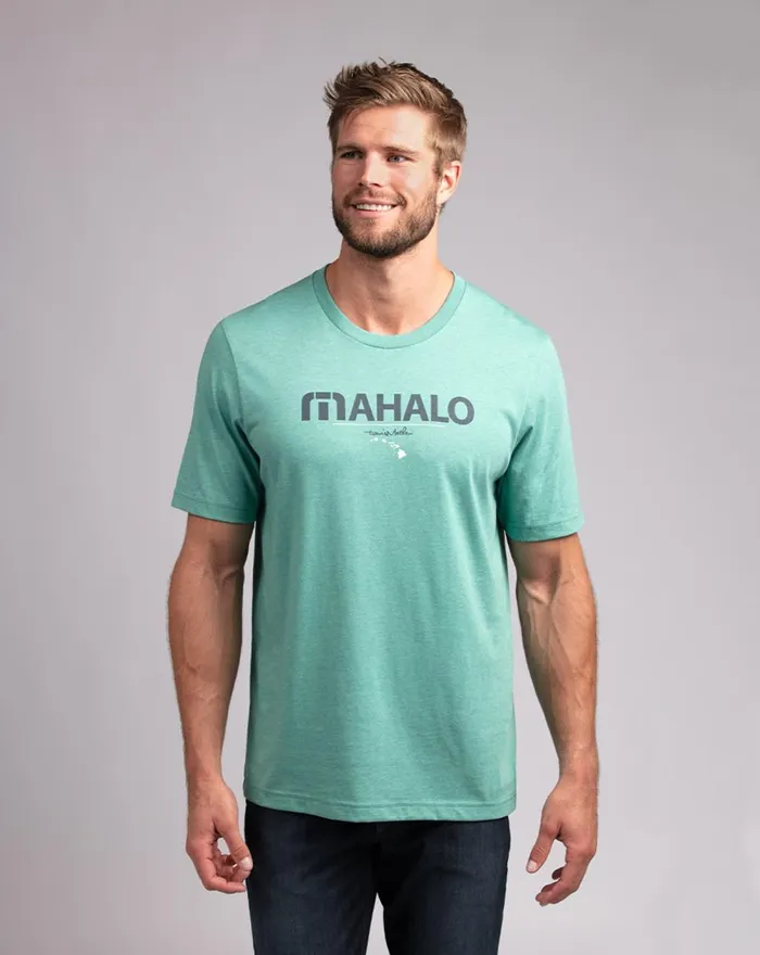 Men Tees TravisMathew THE BIG ISLE TEE Heather Green