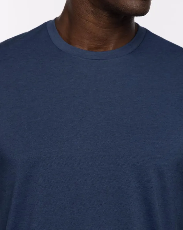 Men Tees TravisMathew THE CREW LONG SLEEVE TEE True Navyblack Men Tees TravisMathew THE CREW LONG SLEEVE TEE True Navyblack